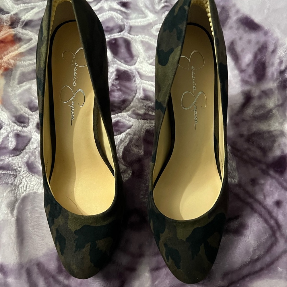 Jessica Simpson Camouflage Heels